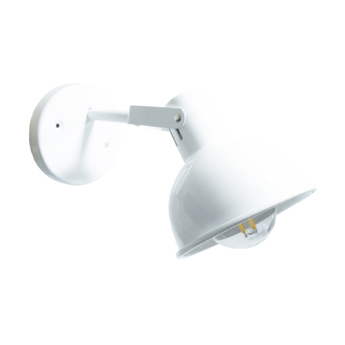 Aplique tipo industrial blanco